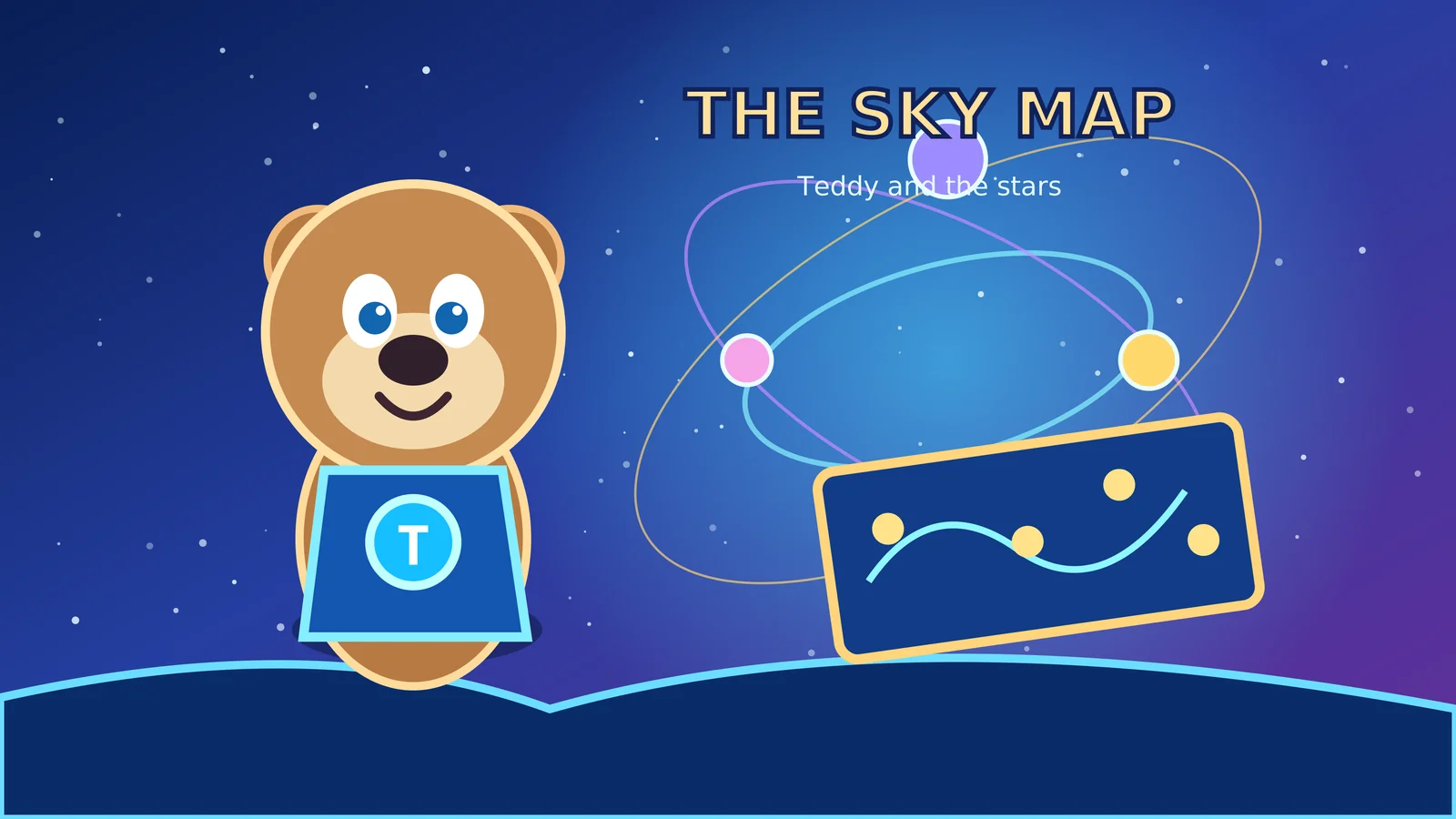 Illustrated sky map story